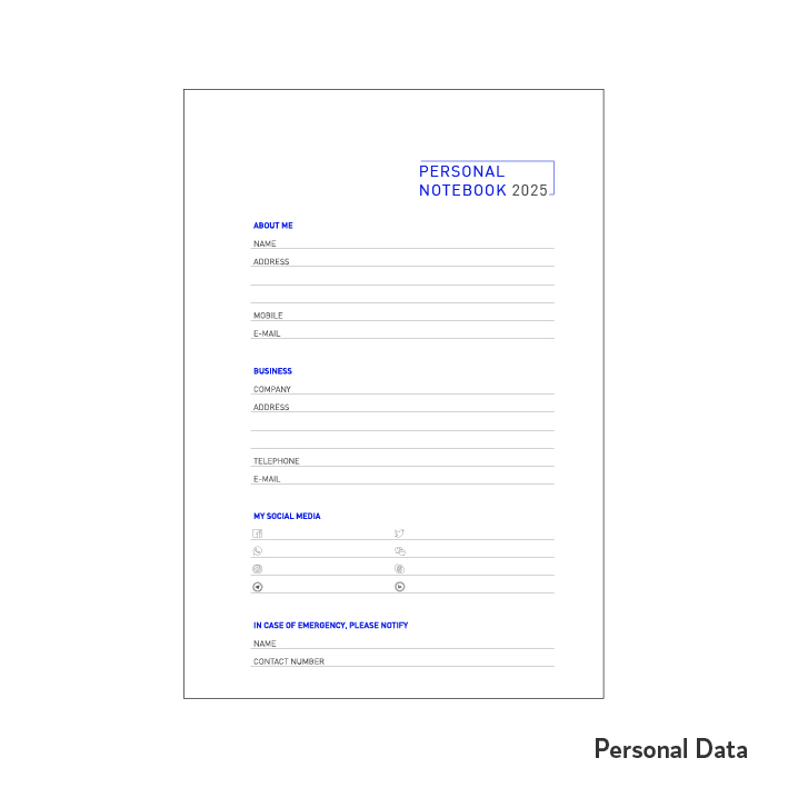 Personal Notebook Quality PVC